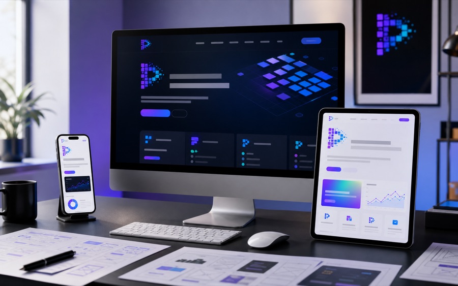 Responsive website experience across desktop, tablet, and mobile devices
